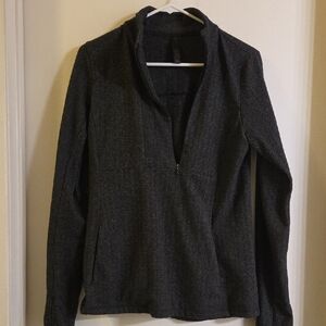 Gray Quarter-Zip Pullover